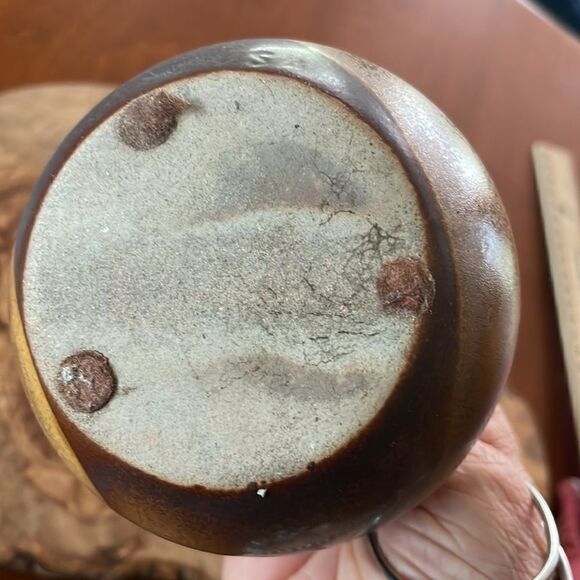 Mid Century Pottery Craft Stoneware Bud Vase - Picture 4 of 8